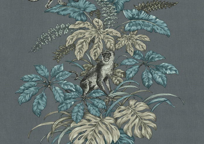 Monkeying Around, Mineral - Made to Measure Curtains - Image 8